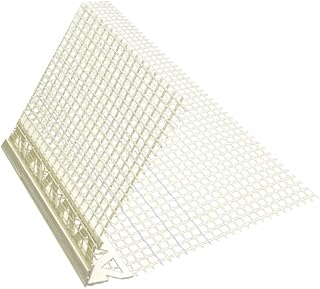 10x Handelskönig Gewebewinkel mit Abzugskante 6 mm 100 x 150 mm Eckwinkel spitz Putzkante Putzschiene Gewebe, Länge 250 cm = insg. 25 m