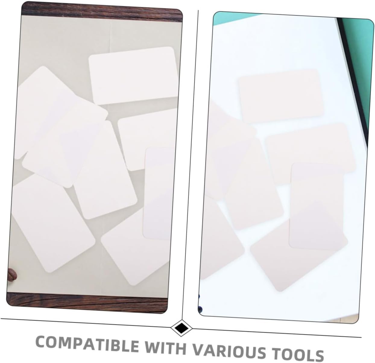 500pcs Blank Business Cards Heavy Duty Kraft Paper Note Cards for Students Teachers and Families
