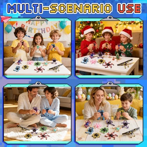 Image of 24PCS Transformable Fidget Spinners,Bulk Sensory Fidget Stress Relief Toys for Kids Boys Girls Age 8-13 Fingertip Gyros Party Favors Birthday Gifts for Teens Travel Toys