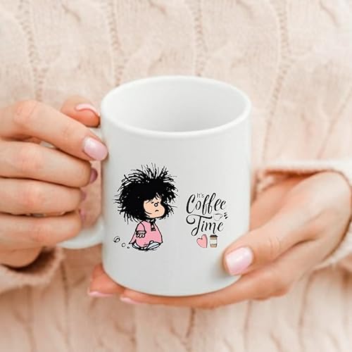 Miniatura 2 de YETLE - Taza de café con texto Its Coffee Time color blanco