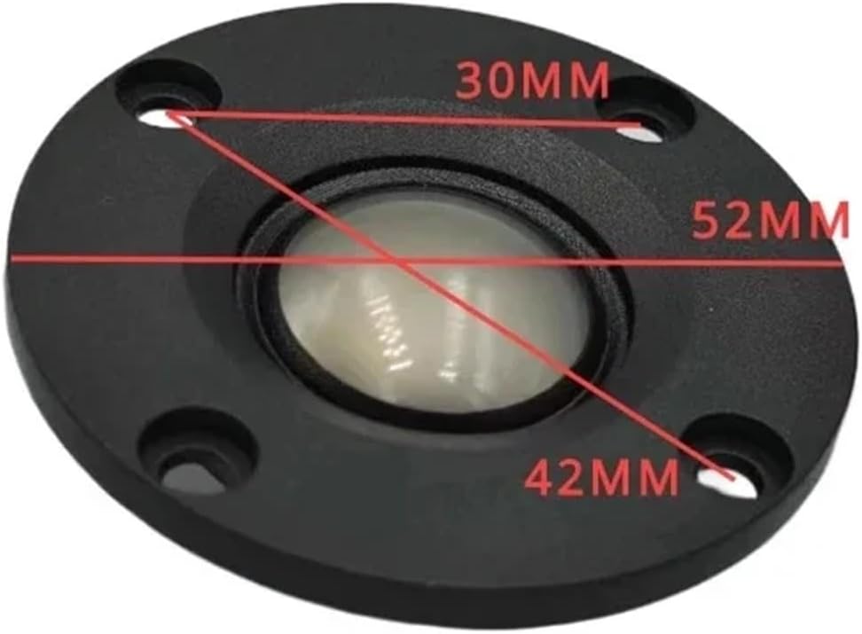 2Pcs 2 Inch 52MM Tweeter Audio Speaker 4 Ohm 8 Ohm 12W Titanium Film Treble Speaker Dome Neodymium Mini Loudspeaker