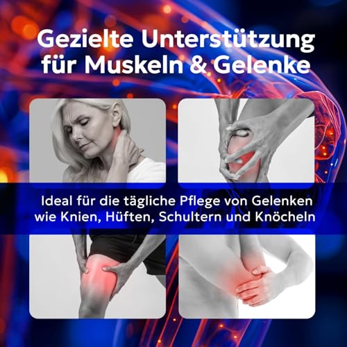 AthroForte +4em Creme gegen Arthrose – Kühlender Effekt für Muskeln und Gelenke – Mit Natürlichen Extrakten aus Menthol und Eukalyptus – Für Hände, Füße, Schultern und Knie – 100 ml
