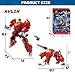 Wenbeier Animal Transforming Robot Toys Kirin Action Figure for Kids 10-in Deformation Robot for Boys & Girls Ages 6-12 (Red)