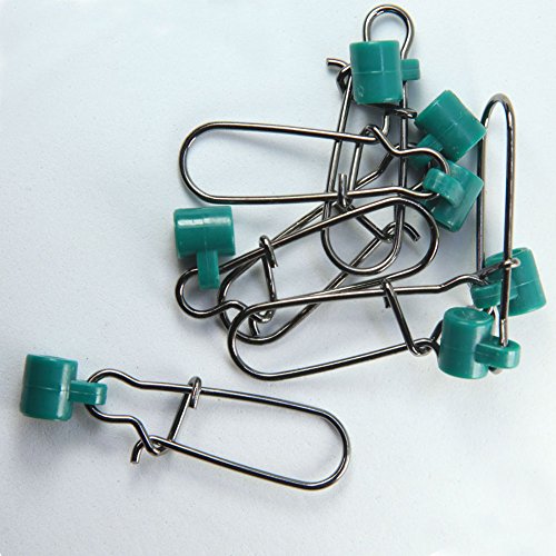 image for OKVYN 10/ Packs Fishing Line Sinker Slide with Duo Lock Snap Heavy Dut