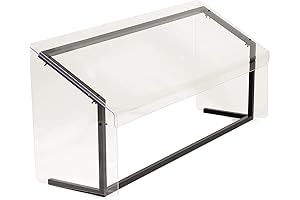 Carlisle FoodService Products Buffet Bar Sneeze Guard with Aluminum Frame for Catering,...