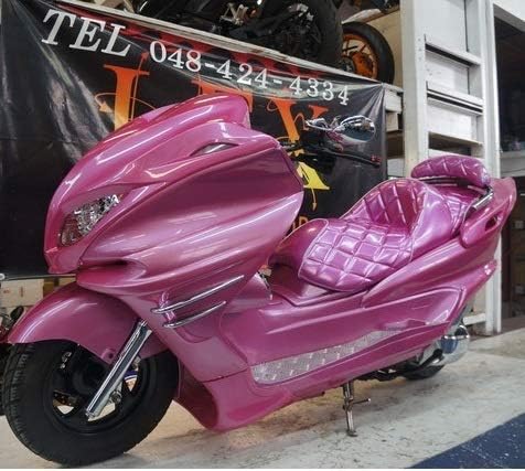 Amazon マジェスティ250 エナメル ピンク シート ダイヤカット 張替用 Sg03j 3連 5連 シートパーツ 車 バイク