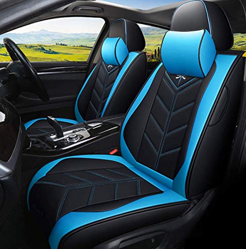 LCZB Couvre-siège de Voiture, Ensemble Complet de couvercles de siège Auto, Couverture de siège Auto en Cuir résistant à l'usure, Couvercle de siège Auto Compatible avec airbag Cover