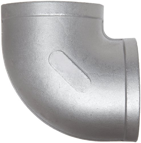 Stainless Steel 316 Cast Pipe Fitting, 90 Degree Elbow, Class 150, 1-1/4" NPT Female