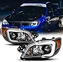 ACANII - For [HID/Xenon Model] 2006-2007 Subaru Impreza WRX STI LED Tube Black Projector Headlights Headlamps Left+Right