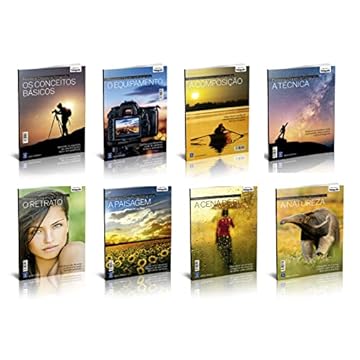 Capa do livro Coleção Primeiros Cliques na Fotografia - 8 livros