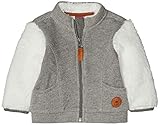 Zipper mit weichem Puller aus Filz; zwei aufgesetzte Taschen vorn, eine davon mit kleiner Tier-Applikation