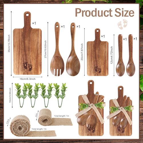 Set de Tablas de Cortar de Madera con Utensilios miniatura 2