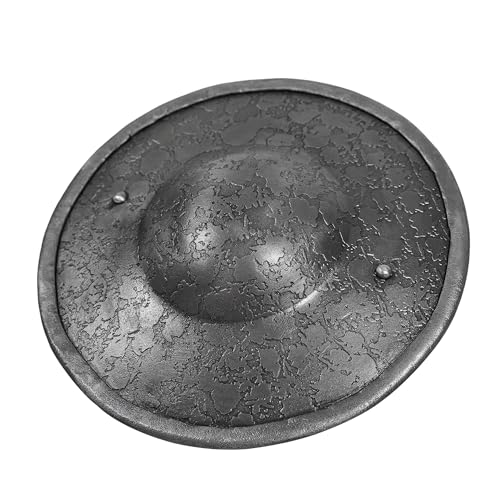 Escudo de combate medieval forjado a mano en acero para HEMA y SCA