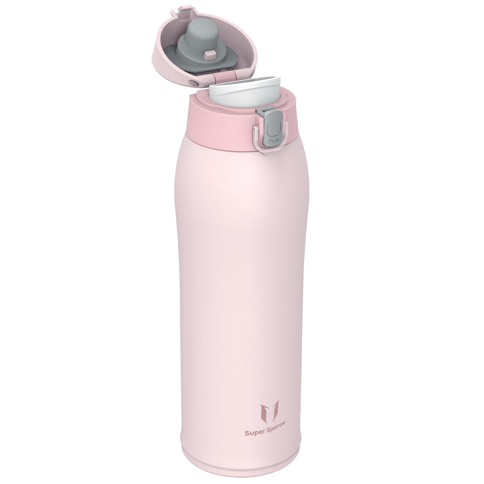 Super Sparrow Borraccia Termica, Acciaio Inox Bottiglia Termica - 350ml, 500ml, 750ml, 950ml - Senza BPA Tazza Termica, Borraccia Termica per Bambini, Scuola, Sportiva, Bici, Campeggio, Palestra