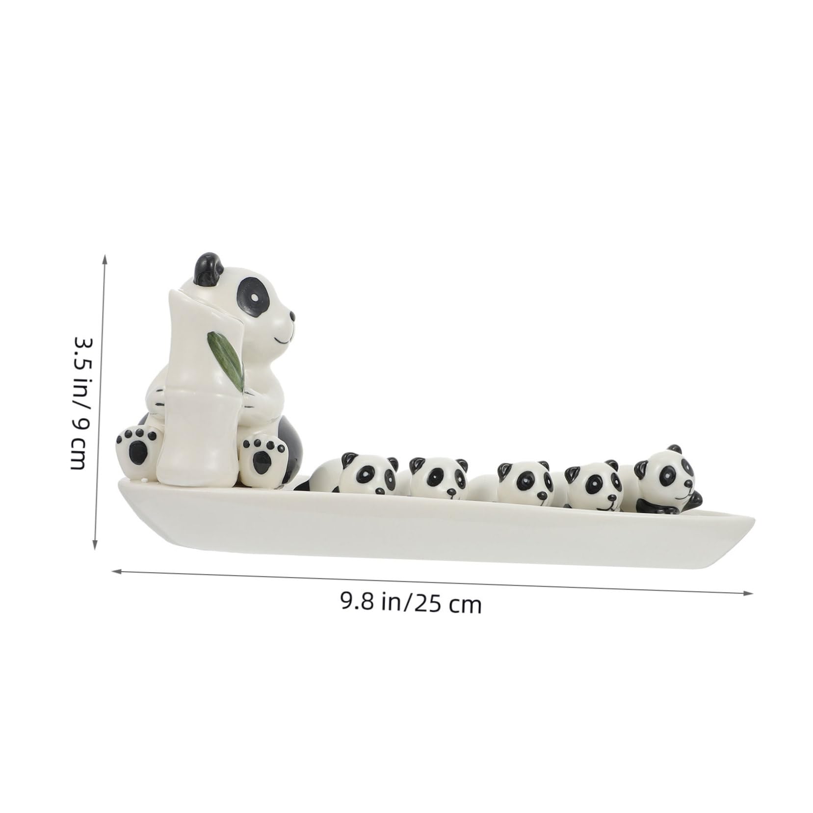 MAGICLULU Repose-Baguettes Panda en Céramique, 1 Set Blanc pour Baguettes