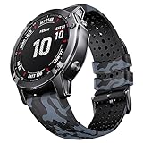 🥇[MATÉRIAUX DE HAUTE QUALITÉ] Notre bracelet de montre est fait de silicone synthétique naturel de haute qualité et de boucle en acier inoxydable, léger et respirant, qui peut favoriser la circulation sanguine et n'est pas facile à l'allergie.