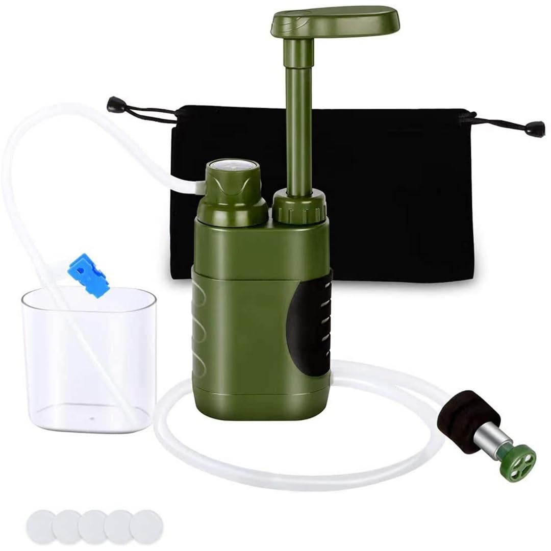 Aquavimex Survival Water Filtration, Water Purifier (GREEN)