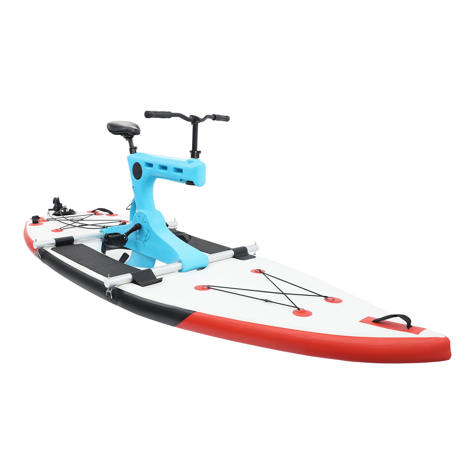 Bicicleta acuática inflable con una capacidad de carga de 100 kg, barco inflable con asientos ajustables, bote inflable a pedales, kayaks inflables para ríos, océanos, lagos