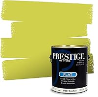 Vista 196 de PRESTIGE Pinturas de pintura exterior e imprimación en uno, 1 galón, plano, combinación comparable de Benjamin Moore* Manzanilla*