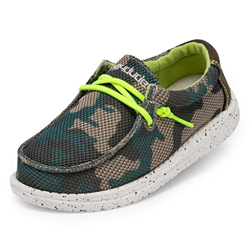 Image of HEYDUDE Boy's Wally Youth Multiple Colors | Boy's Shoes | Boy's Lace Up Loafers | Comfortable & Light-Weight