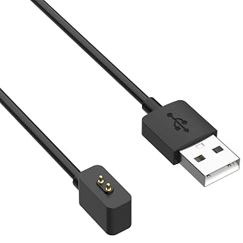 Compatible with Xiaomi Smart Band 8 Active Charging Cable 3.3ft USB Portable Magnetic Replacement Charger Cord for Xiaomi mi Band 8 Active Charger Smartwatch Accessories Black