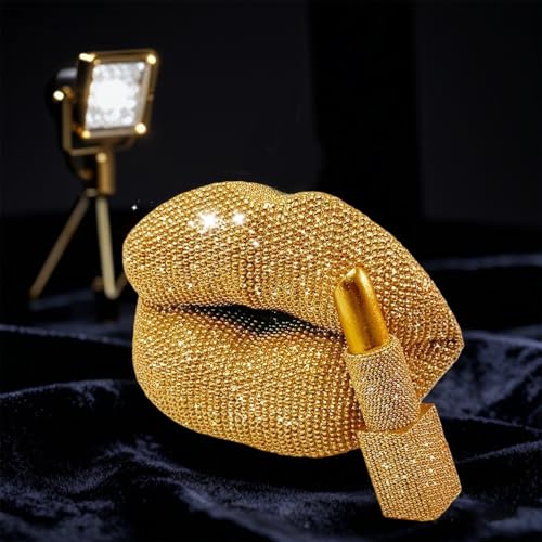 Estatua Lipstick en Resina Decorativa Chic 10.7x15.9x2.6 cm miniatura 5