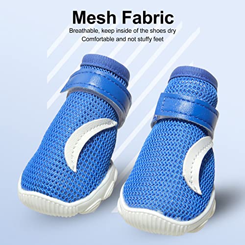 Sapatos para Cães de Estimação 4 Peças, Sapatos de Verão Macios e Respiráveis, Sandálias, Botas, Tên