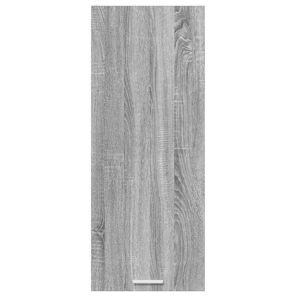Hängeschrank Riga Graues Sonoma Holzwerkstoff 40 x 31 x 100 cm mit Tür und viel Stauraum für Küche Esszimmer Vorratsschrank Organizer und Aufbewahrung