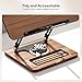 Book Stand for Reading, 360° Rotating Hands Free Book Holder, Adjustable Height and Angle, Page Clip for Cookbook, Recipe, Magazine, Laptop,Tablet, Foldable for Kitchen, Office, School