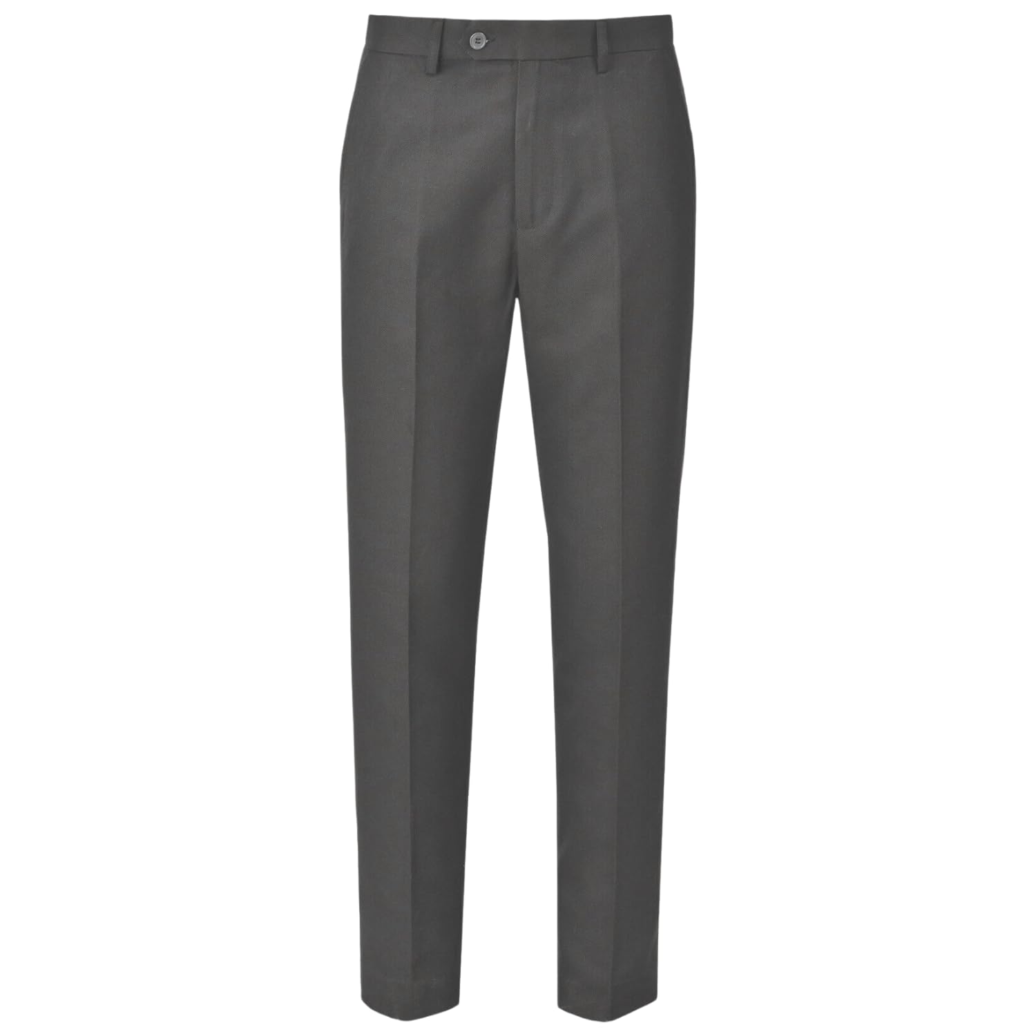 Pantalones escolares para niños mayores, paquete de 3 pantalones ajustados resistentes a las manchas con ajuste frontal plano de cintura, elegantes pantalones de uniforme escolar con