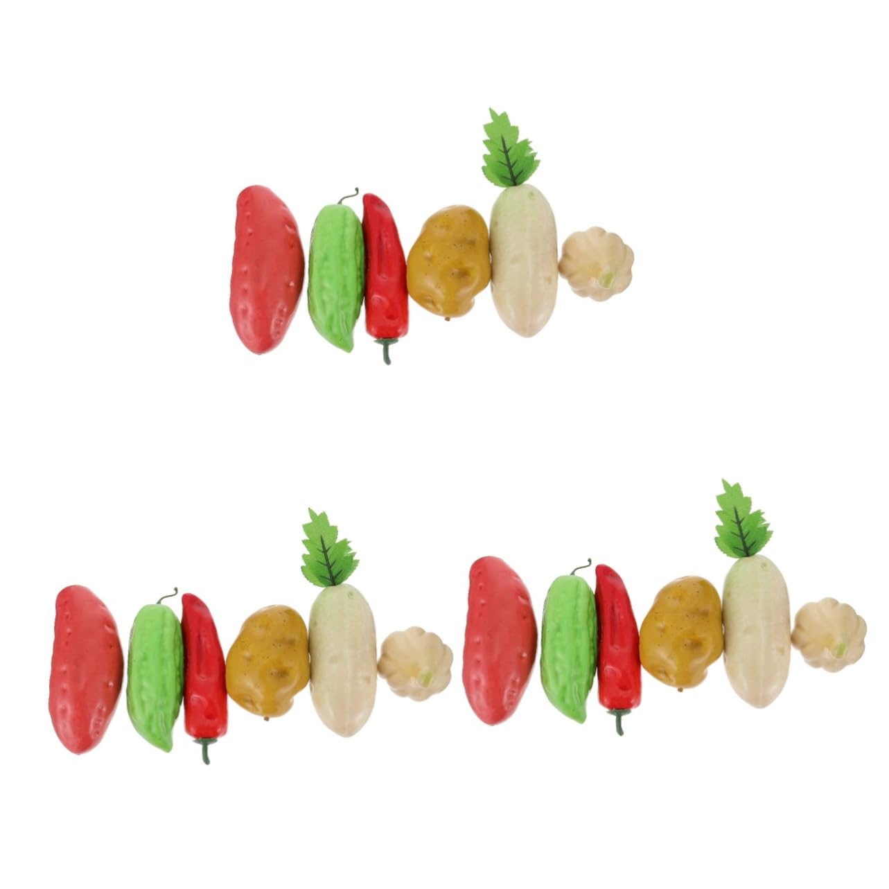 Modelos de vegetales simulados PRETYZOOM con jengibre falso de textura hiperrealista