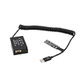 HangTon USB C to LP-E17 Dummy Battery for Canon EOS R8 R10 RP T6s T6i T7i X8i SL2 800D 9000D Camera 9V/12V PD DR-E18