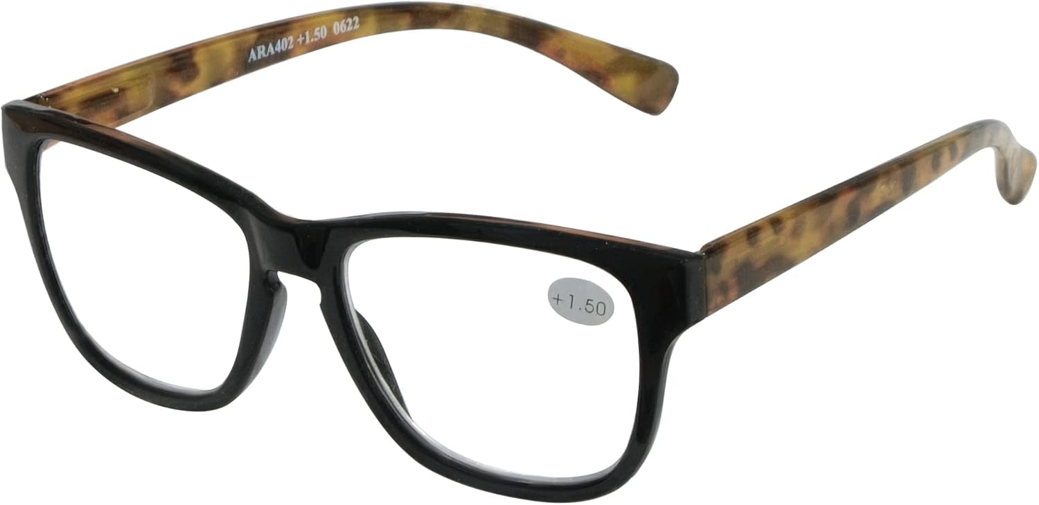 Reading Glasses with Spring Hinge for Women and Men