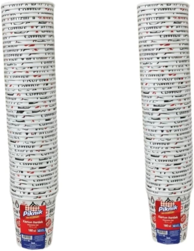 Karton Bardak, 180 ml, Sızdırmazlık Garantili, 100 Adet