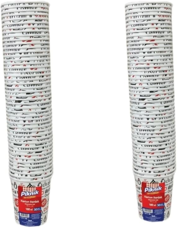 Karton Bardak, 180 ml, Sızdırmazlık Garantili, 100 Adet