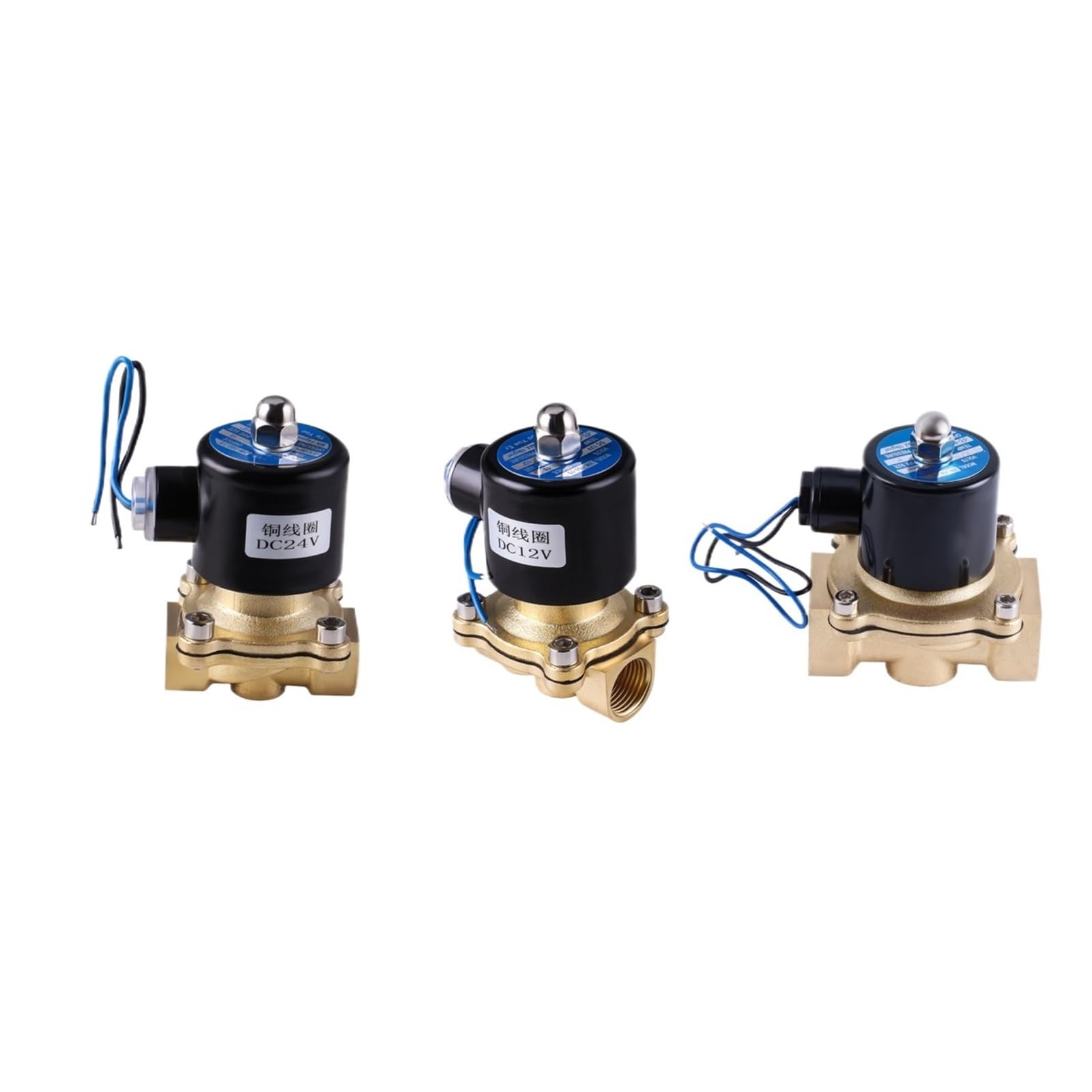 Nageoixsg Dn15 Brass Electric Solenoid Valve Normally Closed(,24V)