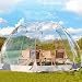 Klares Blasenhaus für den Garten, 11,5 Fuß/3,6 m, geodätisches Haus, Camping-Unterstand im Freien mit transparentem Fenster, wetterfestes Gewächshaus, beheiztes Iglu, geeignet für Terrassen