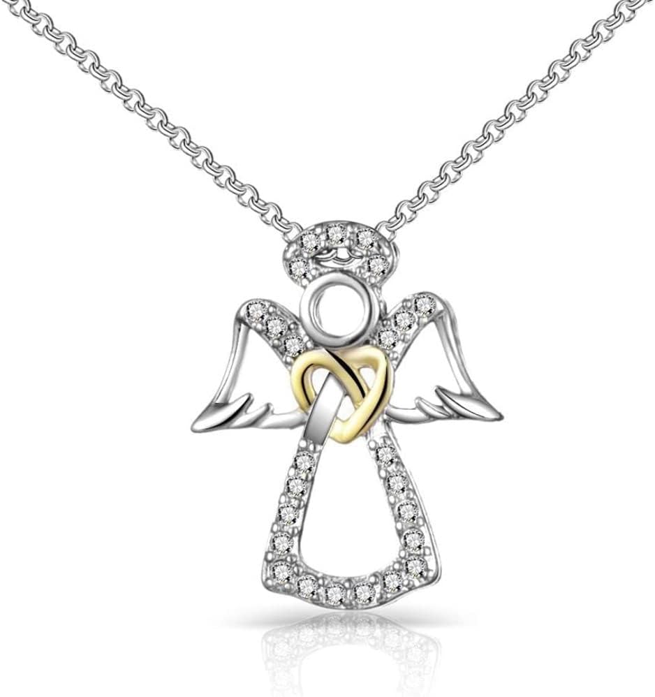Philip JonesGuardian Angel Necklace Created with Zircondia® Crystals, Crystal, Zircondia® Crystal