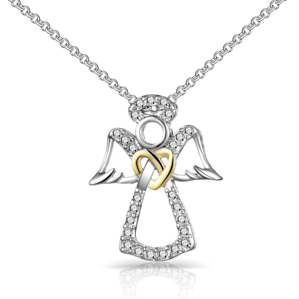 Philip JonesGuardian Angel Necklace Created with Zircondia® Crystals, Crystal, Zircondia® Crystal