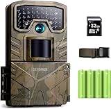 📷【GUTE WILDKAMERA FÜR DEN PREIS】Die CEYOMUR Wildkamera nimmt beeindruckende 30MP Fotos bei Tag und Nacht auf. 1080P 30fps Videos bieten Ihnen ein flüssiges Wiedergabeerlebnis und ermöglichen es Ihnen, die vielfältige Tierwelt zu erkunden. Die Wildkamera wird mit einer 32GB SD-Karte und 4 Batterien geliefert, damit Sie sie sofort nutzen können. Sie kann sowohl Tiermomente festhalten als auch Ihnen dabei helfen, die Umgebung in Ihrem Garten zu überwachen.
