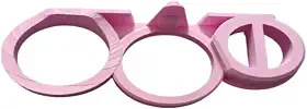 Suporte Para Secador De Cabelo, Escova, Prancha, Moderno e Resistente (Rosa)