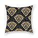 Arredamento per la casa Fodera per Cuscino Geometrica Dorata Cuscino per Schienale Cuscino per Divano da Ufficio Cuscino per Cuscino
