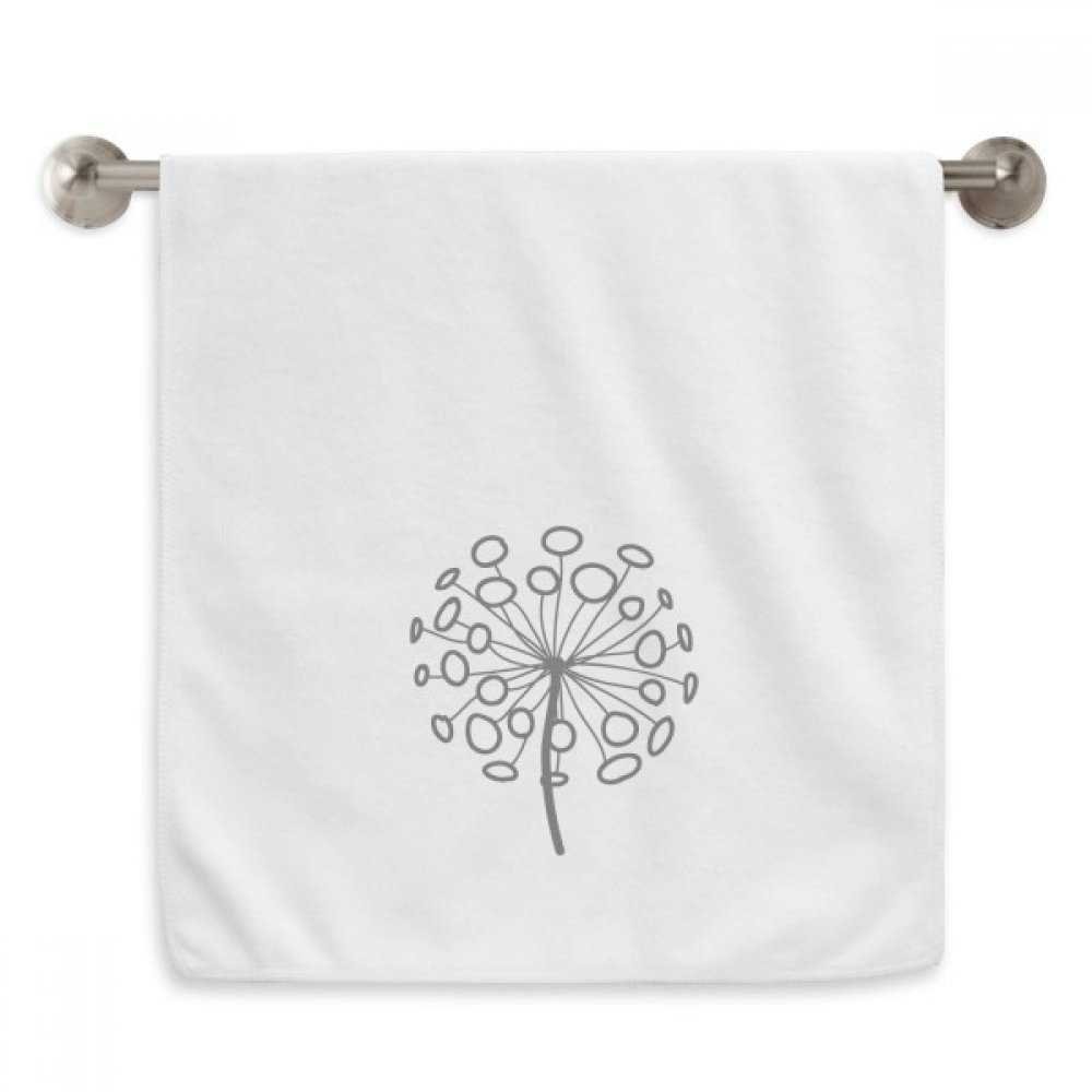 Serviette Fleur de Pissenlit 13x29 inch blanche pour peaux sensibles