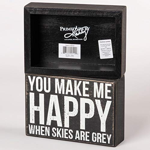 Primitives-by-Kathy-20512-Classic-Box-Sign-65-x-45-Inches-You-Make-Me-Happy Primitives by Kathy 20512 Classic Box Sign 65 x 45 Inches You Make Me Happy
