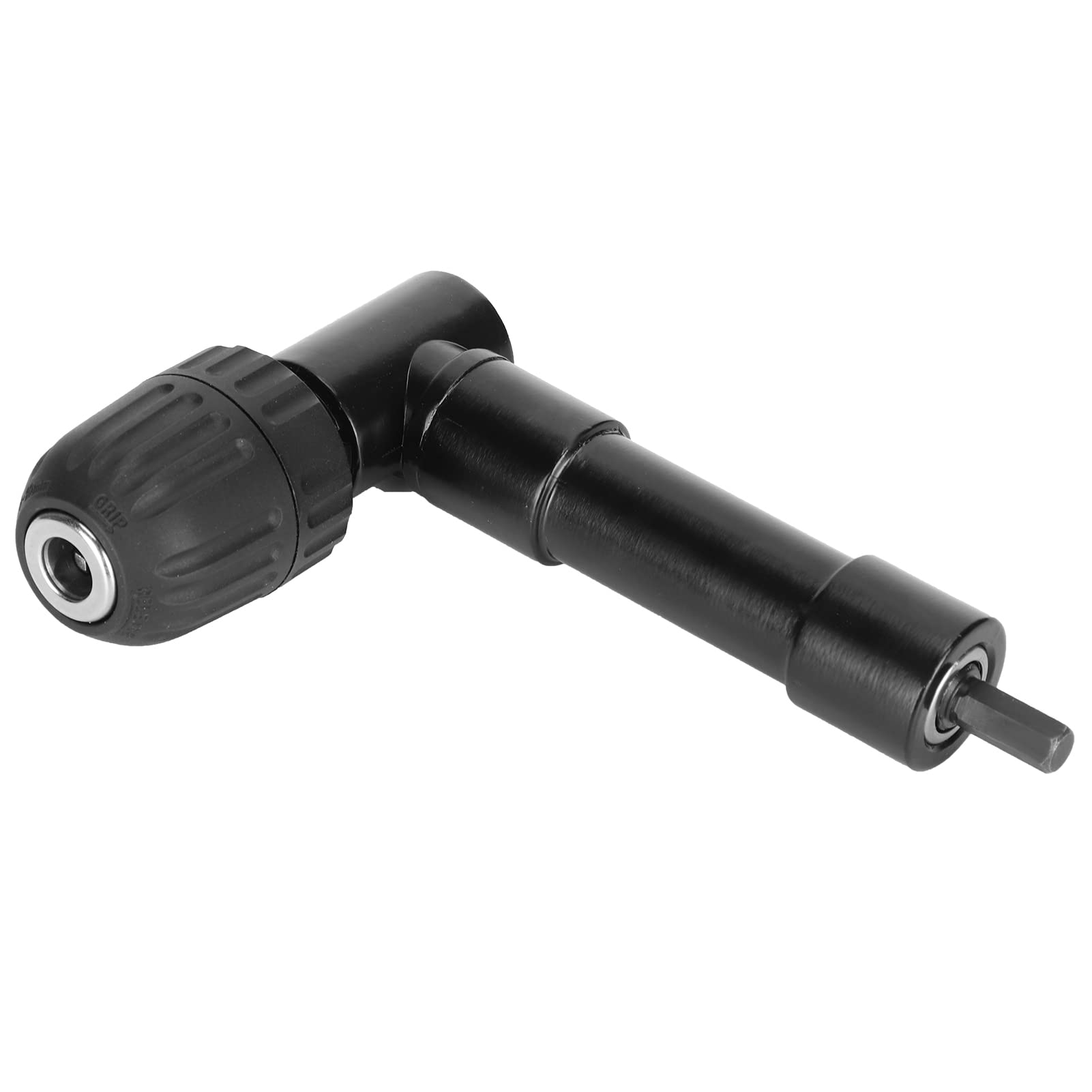 TANIQIACA Right Angle Drill Attachment Adapter 90 Degrees Drilling Extension Chuck Tool Black Durable Plastic Aluminum Alloy 25N-m Torsion 5000 rpm