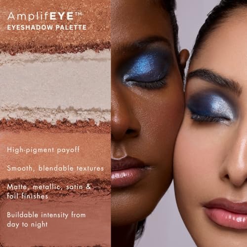 Image of HYUE AmplifEYE Eyeshadow Palette - 6 Shades | All Fired Up | Highly Pigmented Shades | Matte, Metallic, Satin & Foil | Long Lasting | Smooth Blendable Texture | All Skin Types