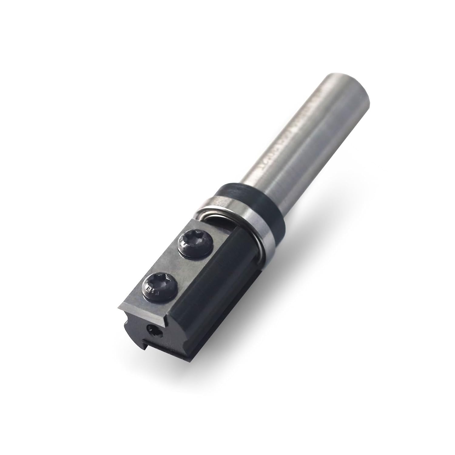 Spiral Flush Trim Pattern Template Router Bit Top Single Bearings 1/2'' Shank 3/4 Inch Dia Replaceable Insert Cutter 2 Edges(65mm)