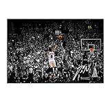 LIHONK Basketball Damian Lillard Poster For Walls 12x18inch Unframe Canvas Basketball Wall Art Print Posters For Boys Bedroom Gifts