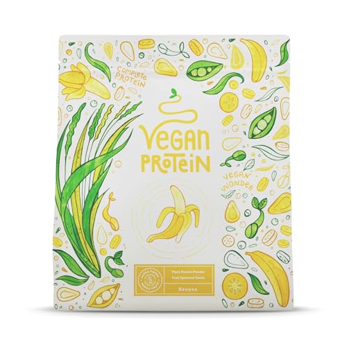 Alpha Foods Vegan Protein Tropical Banana – Pflanzliches Proteinpulver