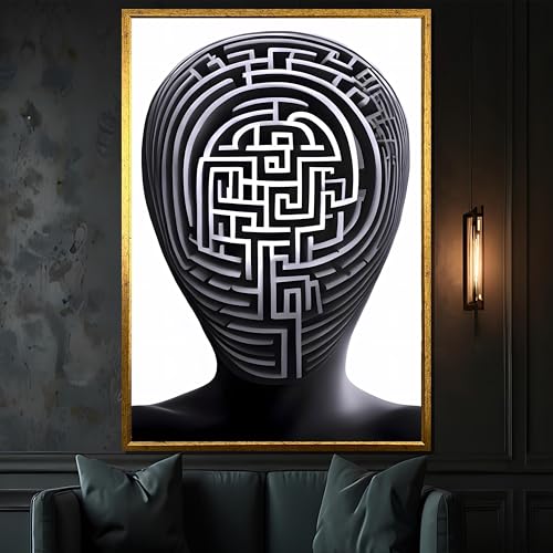 Tableaux sur toile surréalistes évoquant l'esprit humain moderne pour une ambiance zen